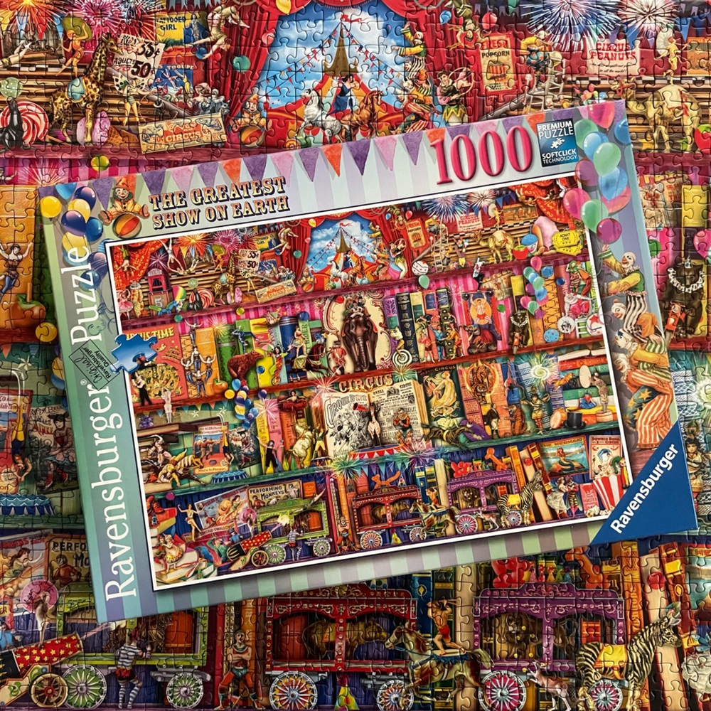 Ravensburger Aimee Stewart The Greatest Show on Earth Circus 1000 Piece Puzzle